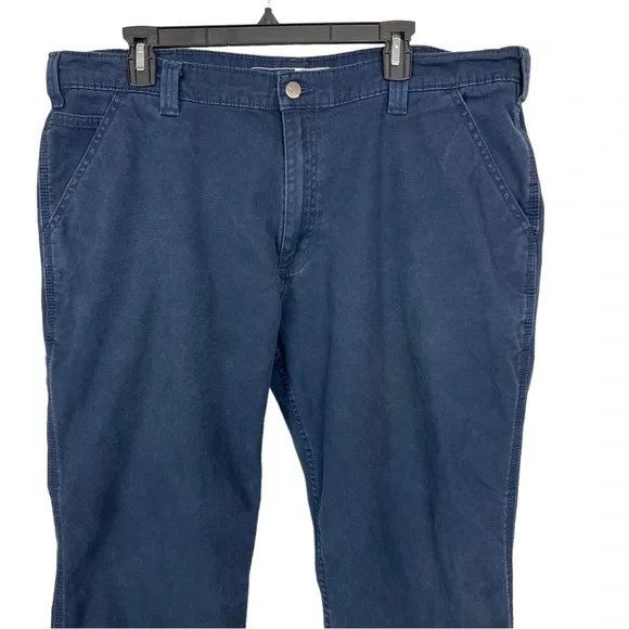 CARHARTT Men’s Work/Casual Pants Sz W40”/Inseam Measures 29” Color Blue Pockets - Picture 2 of 15